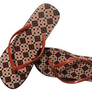 Tory Burch Red, White & Blue Sandals